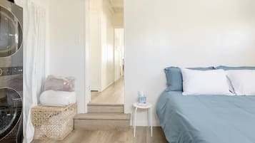 4 bedrooms, iron/ironing board, travel cot, WiFi