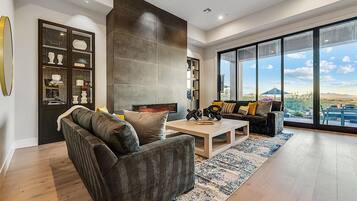 House, 4 Bedrooms | Living room | 65-inch flat-screen TV with digital channels, TV