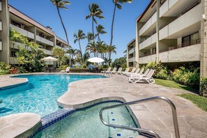 公寓客房, 1 張特大雙人床和 1 張沙發床 (White Sands Village#225) | 游泳池
