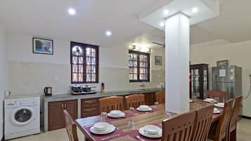 Electric kettle, highchair, dining tables
