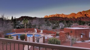 Ferienhaus, 1 Schlafzimmer | Blick vom Balkon
