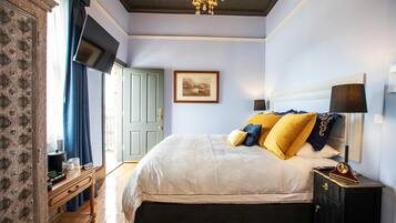 Deluxe-huone, 1 suuri parisänky, valtamerinäköala (Bass) | Egyptinpuuvillaiset lakanat, ylelliset vuodevaatteet