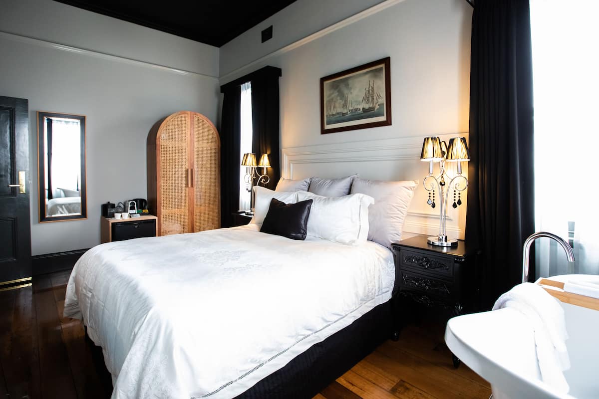 Tweepersoonskamer, 1 queensize bed (Boyd) | Lakens van Egyptisch katoen, luxe beddengoed, pillowtop-bedden