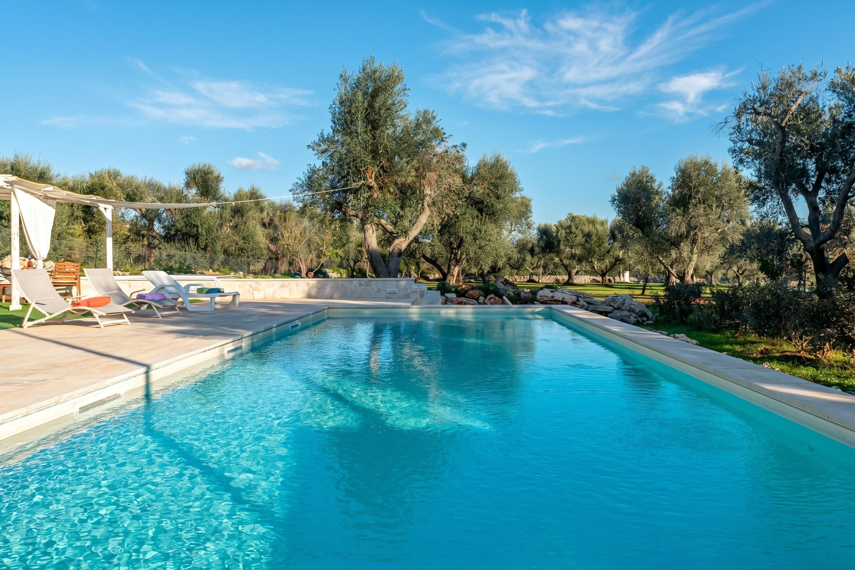 Familievilla, flere soverom (Trullo Delle Ginestre Private Pool) | Basseng | Sesongbasert utendørsbasseng