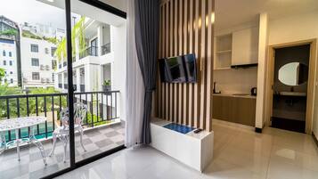 Habitación triple ejecutiva | Sábanas de algodón egipcio y ropa de cama de alta calidad