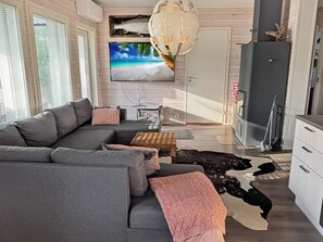 Fernseher, Kamin