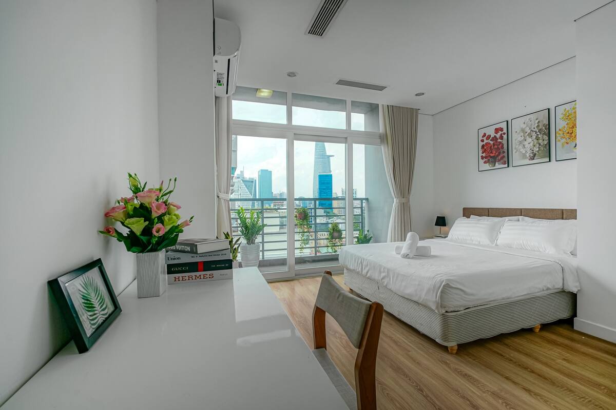 อพาร์ทเมนท์ | ห้องน้ำ | ฝักบัว, ไดร์เป่าผม, รองเท้าสวมภายในห้อง, โถสุขภัณฑ์แบบบิเดท์