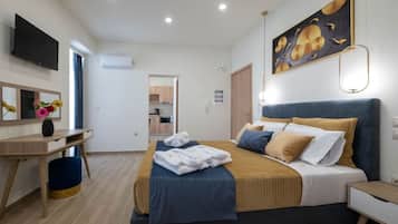 1 makuuhuone, silitysrauta/-lauta, vauvan matkasänky, Wi-Fi