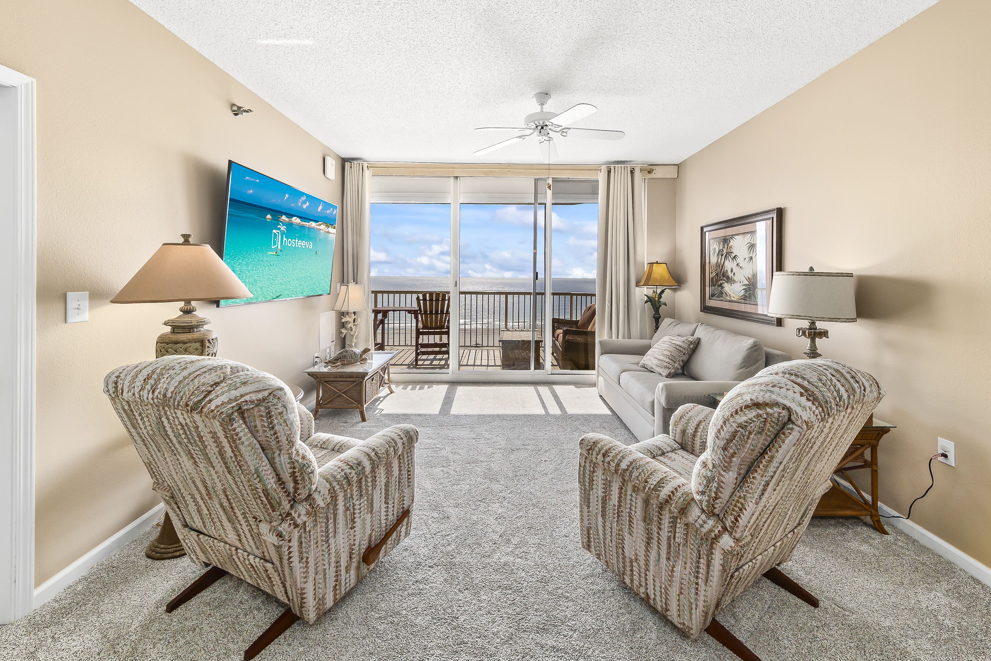Signature Condo, 2 Bedrooms, Balcony, Ocean View | Living room