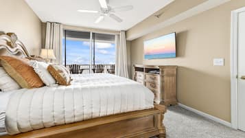 Signature Condo, 2 Bedrooms, Balcony, Ocean View | Living area | 42-inch flat-screen TV with cable channels, TV