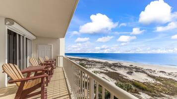 Kondominium Khas, 2 kamar tidur, balkon, pemandangan samudra | Pemandangan balkon