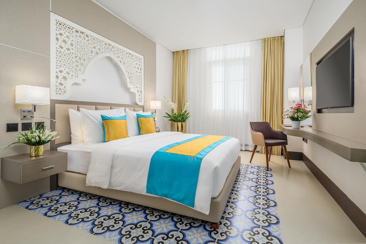 1 chambre, literie de qualité supérieure, couette en duvet d'oie