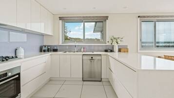 Oven, dishwasher, coffee/tea maker, toaster