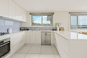 Oven, dishwasher, coffee/tea maker, toaster