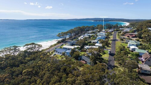 Footprints at Hyams Beach