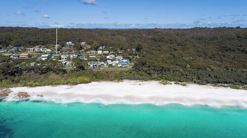 Footprints at Hyams Beach