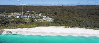 Footprints at Hyams Beach