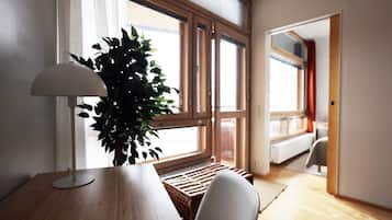 Premium Apartment | Living area | 36-inch flat-screen TV with cable channels, TV