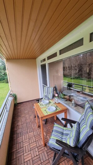 Terrace/patio - Apartment Traumhaft with WLAN (Sankt Andreasberg)