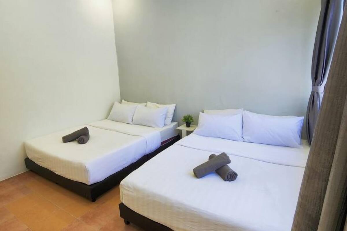 Blackout drapes, iron/ironing board, free WiFi, bed sheets