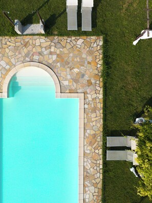 Outdoor pool - Tramonto apartment, Charming Farmhouse Private Pool and Private Outside Area (Toscana)