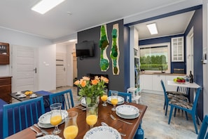 Dining - Spacious House with Terrace | Air Conditioning | Close to the Beach (Radawka)