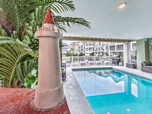 A heated pool