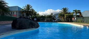Appartement de deux chambres doubles avec espace extérieur et vue sublime sur la mer des caraibes