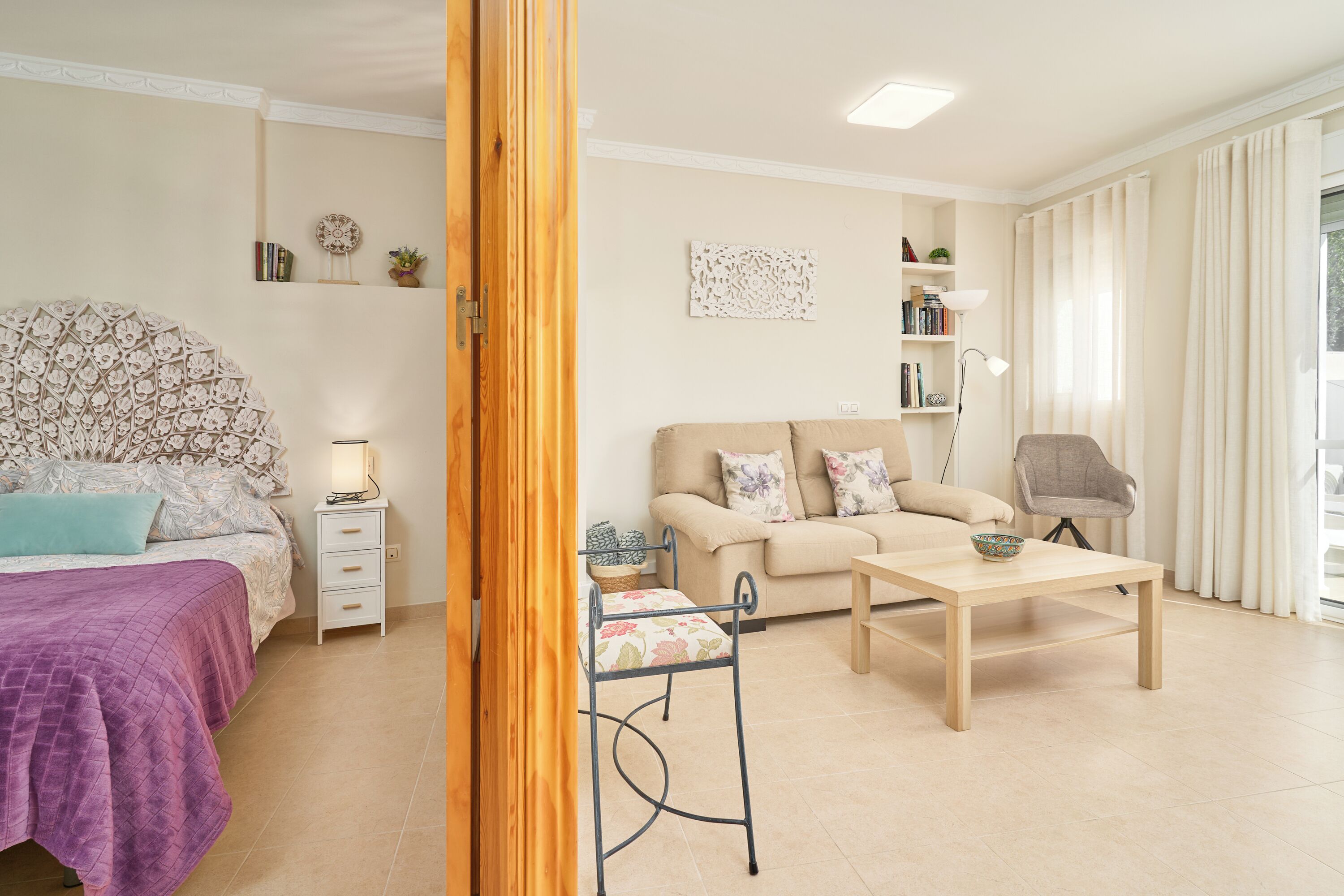 1 slaapkamer, een strijkplank/strijkijzer, gratis wifi, beddengoed