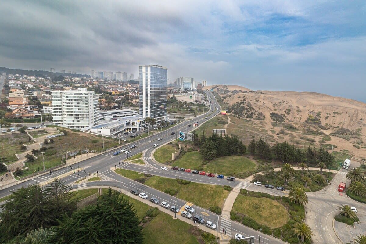 منظر من الجو على ارتفاع عالٍ