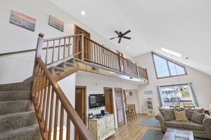 Smart TV, DVD player, books