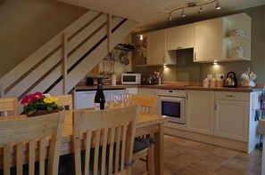 Fridge, microwave, oven, stovetop - Country Hideaways | Hill Top Cottage | Walden (Leyburn)