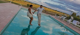 Secluded position,villa with private pool,ideal for families, close to Cortona.