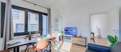 Familienapartment, 1 Schlafzimmer (Boutique Apartment 12) | Wohnbereich