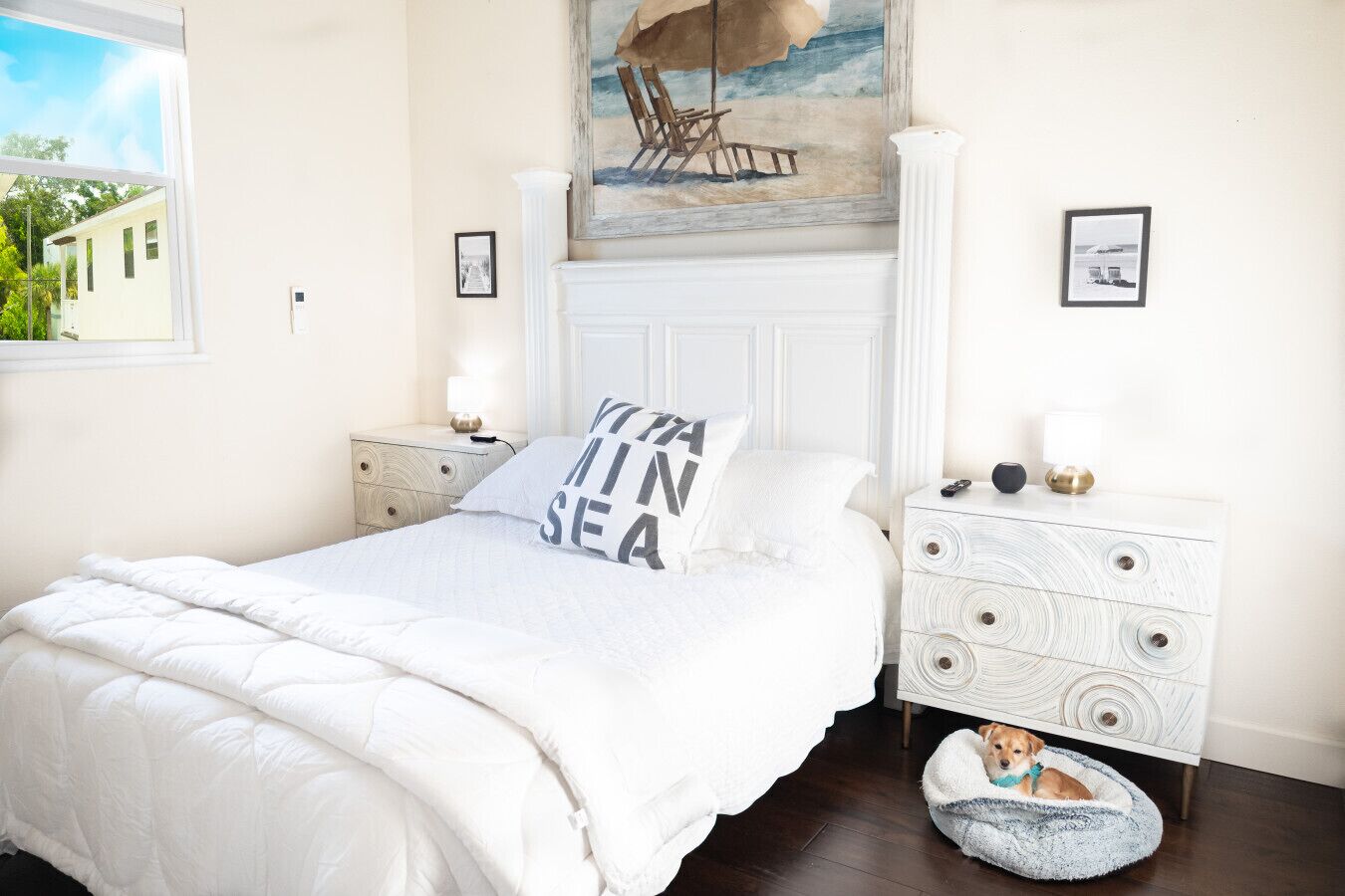 1 bedroom, desk, iron/ironing board, travel crib