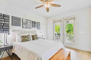 3 bedrooms, desk, iron/ironing board, travel cot