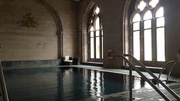 Indoor pool, a heated pool