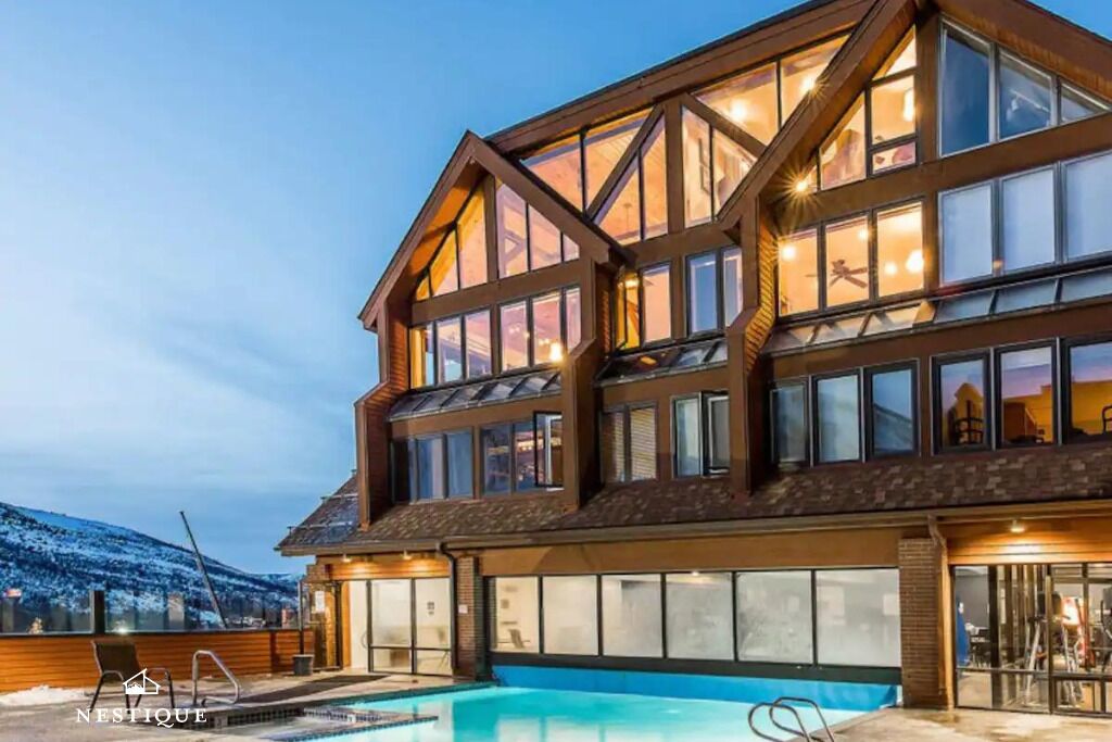 Indoor pool, a heated pool