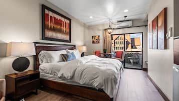 1 habitación, tabla de planchar con plancha, wifi y ropa de cama