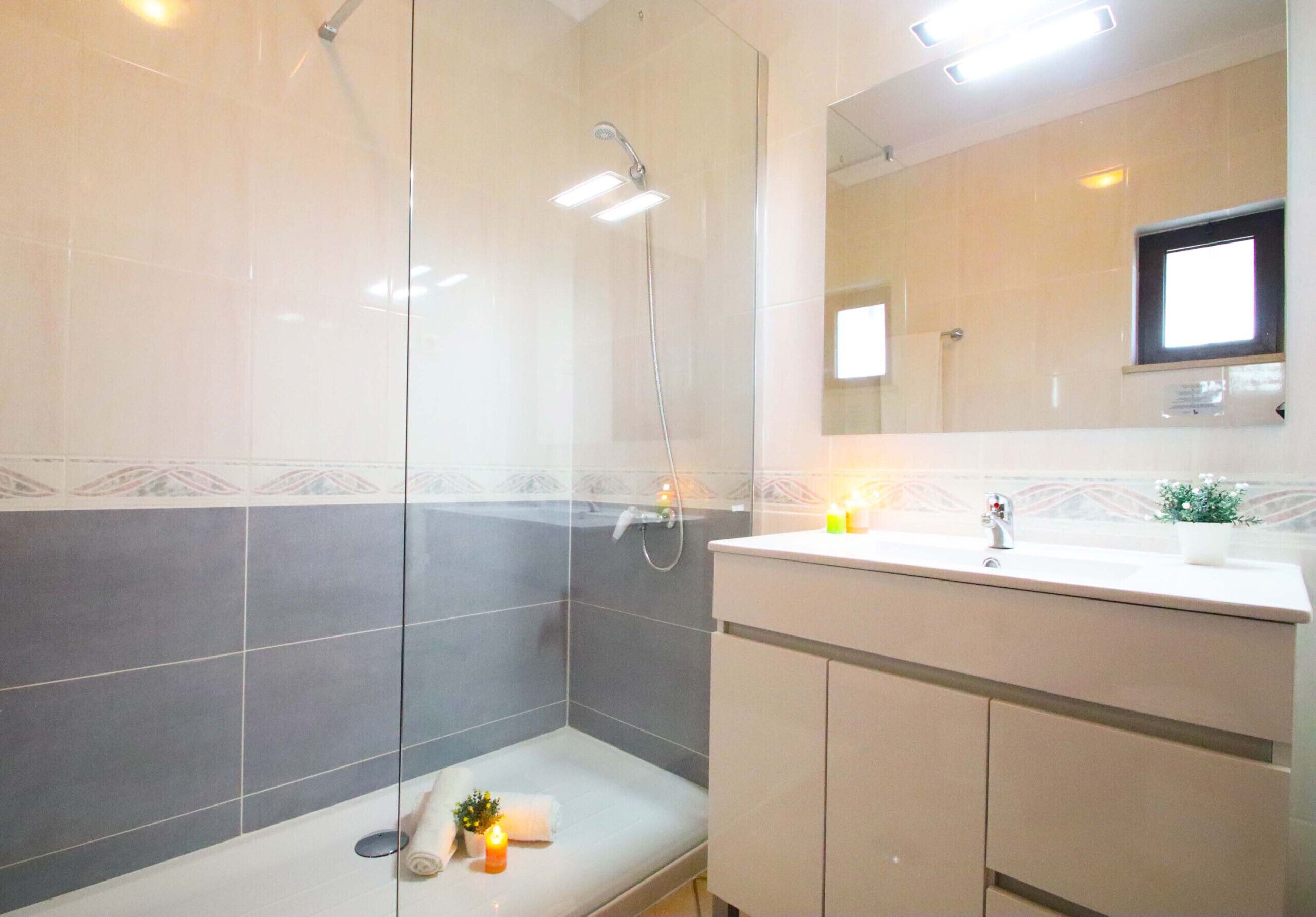 Bañera, secador de pelo, toallas