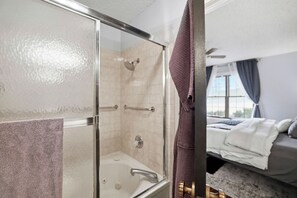 Free toiletries, hair dryer, towels