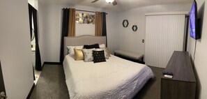 2 habitaciones, tabla de planchar con plancha y wifi gratis 