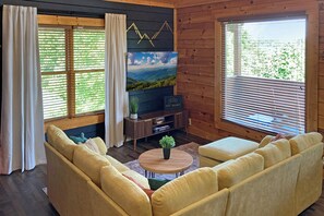 Smart TV, chimenea, videojuegos y libros