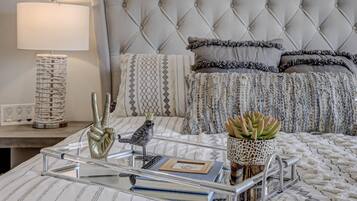 3 soverom, strykejern/-brett, reiseseng for barn og wi-fi (inkludert)