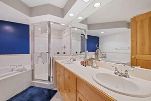 Hair dryer, towels