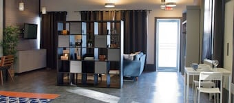 Suite with AC, Industrial Styling