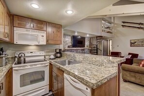 Condo, 2 Bedrooms | Private kitchen | Fridge, coffee/tea maker, toaster