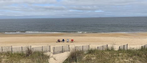 Vlak bij het strand