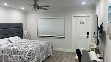 Individually furnished, blackout drapes, soundproofing