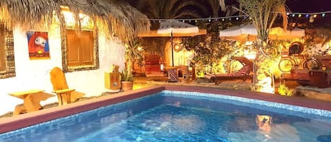 A heated pool